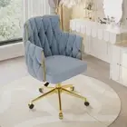 Light Luxury Velvet Office Chairs Modern Backrest Comfortable Chairs for Nail Sa