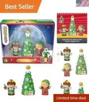 Elf Movie Little People Collection: Christmas Tree with Buddy & Friend Figures