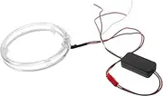 FELTECHELECTR 2Pcs LED Car Decorative Light Rings High Brightness Fog Lamp Accessory Stylish Ice for Enhanced Visibility and Unique Vehicle Atmosphere