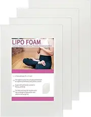 KaiHeng 4 Pack Lipo Foam Pads BBL Post Surgery Supplies Foam Boards Liposuction Surgery Sheet 8''*11''*0.5'' AB Board to Help with Post-Surgical Liposuction, Abdominoplasty, Arm and Thigh Fat