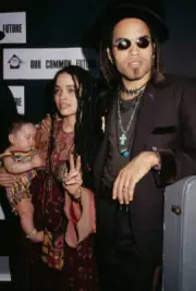 Actress Lisa Bonet Holding Her Daughter Zoe Kravitz Her Husband Si- Old Photo 1