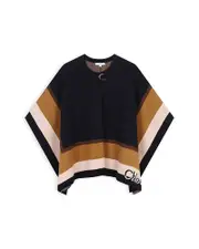 Chloe Girls' Knitted Striped Cape - Little Kid