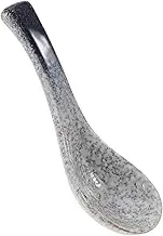 NOLITOY Japanese Ceramic Spoons Retro Glazed Dining Soup Spoons for Rice Ice Cereal Oats Smooth Grip Multifunctional for