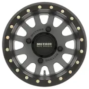 401 UTV Beadlock Wheel 15x7 / 4+3/13mm Offset / 4x156 / 132mm CB Ti/Black