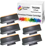 5-Pack Compatible Toner Cartridge for Brother TN-3290 TN3290 (8,000 Pages) for Brother HL5340D HL5350DN HL5370DW HL5380DN MFC8370DN MFC8880DN MFC8890DW