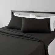Black Queen Sheet Set - 4 Pieces Black Sheets for Queen Size Bed - Ultra Soft...
