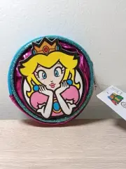 *FREE SHIP* PRINCESS PEACH 4" ZIP POUCH COIN PURSE Super Mario World of Nintendo
