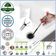 Flexible Pick Up Tool 35.4in Stainless Steel Reacher Claw for Drain Clog Removal