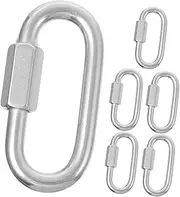WATIIFUFU 6pcs Carabiner Rings Portable Locking Clips for Outdoor Climbing Hiking Camping Key Storage Durable Wear Resistant Lightweight