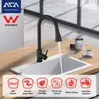 ACA 2 Modes Kitchen Sink Mixer Tap Pull Out Swivel Spout Laundry Faucet SUS304