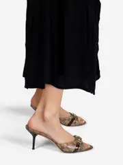 Monogram Horsebit Mules