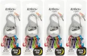 Nite Ize KeyRack+ w/ Plastic Mini S-Biners - Stainless (4-Pack)