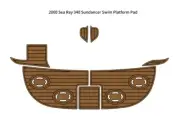 2000 Sea Ray 340 Sundancer Swim Platform Pad Boat EVA Foam Teak Deck Floor Mat