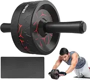 Ab Roller For Men - Abs Workout Equipment With Knee Pad,Multifunctional Strength Training Equipment Exercise Core Abdominal Muscles