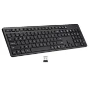 Wireless Keyboard, 2.4G USB External Silent Cordless Keyboard for Windows Chr...