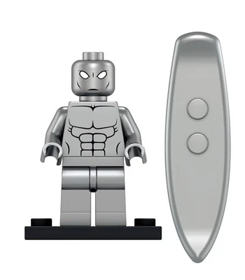 Lego Compatible Marvel Fantastic 4 Silver Surfer Minifigure Custom