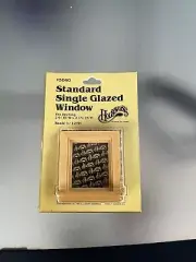 dollhouse miniatures standard single glazed window Houseworks #5040 1/12 Scale