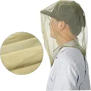 Protect Your Face from Bugs Face Mesh Net for Outdoor Insect Head Net Dust Cap for Hiking Camping Climbing Army Green