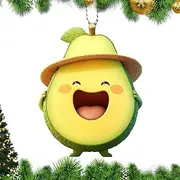 [Générique] Acrylic Avocado Charm, Avocado Pendants - Avocado Bracelet Earring Keychain Craft Charm - 2D Key Decoration Pendant, Backpack Keychain Accessories for Women and Fill