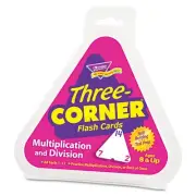 Trend Multiplication/Division Three-Corner Flash Cards 8 & Up 48/Set T1671