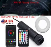 400X LED Car Headliner Roof Star Light Kit Fiber Optic Lamp Bluetooth App Remote (for: Volvo)