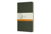 3pc Moleskine Ruled Cahier Notebook Architects Designers Journal L Myrtle Green