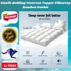 Giselle 190 x 137 x 5cm Double Mattress topper 1000gsm bamboo