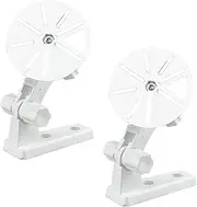 2 Pack Dome Camera Wall Mount L-Type Stand Cam Bracket Ceiling Support Base Holder for CCTV Baby Monitor Security IP Webcam Indoor Outdoor (Mounting + Punch-Free Sticky Screws)
