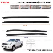 For Toyota Hilux Vigo Fortuner 2005 - '14 Set 4Dr Outer Weatherstrip Door Belt
