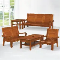 在飛比找ETMall東森購物網優惠-MUNA 663型柚木色實木組椅(全組)