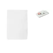 Polyester Cotton Bassinet Fitted Sheet with a Flat Sheet Sewed Attached