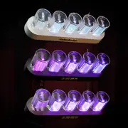 RGB Clock LED Electronic Pseudo Glow Tube Clock DIY Kit Present Home Decor