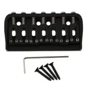 7 String Guitar Fixed Bridge for 7 String Strat Tele Style Guitar Black