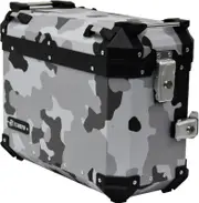 FC-Moto Terreno EVO Camo 28 L Alu Side Case, black-grey-white, Size 28 Black Grey White