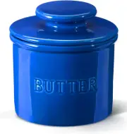 Warome Butter Crock for Counter, French Butter Dish with Water Line for Fresh...