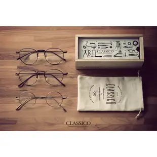 Classico 眼鏡  純鈦 複合式 鏡框 義大利板料 復古框