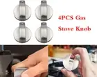 4pcs Metal Gas Stove Kitchen Cooker Oven Knob Control Rotary Cooktop Switch