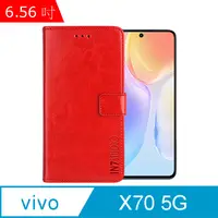 在飛比找PChome24h購物優惠-IN7 瘋馬紋 vivo X70 5G (6.56吋) 錢包