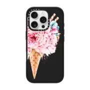 iPhone 16 Pro Impact Case MagSafe Compatible Floral ice cream