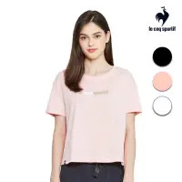 在飛比找momo購物網優惠-【LE COQ SPORTIF 公雞】短袖T恤 女-3色-L