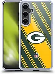 Head Case Designs Officially Licensed NFL Stripes Green Bay Packers Artwork Soft Gel Case Compatible with Samsung Galaxy S24+ 5G