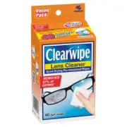 Clearwipe Lens Cleaner 40 Wipes