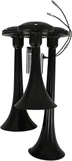 HEALEEP Train Horn Triple Trumpet Air Horn for Trucks Cars Powerful Sound Easy Installation Durable Construction Attention Grabbing High Decibel Output