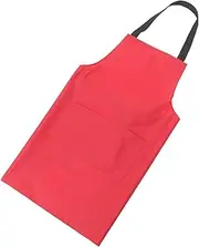 HEATSHAKING Kitchen Apron for Women Oil Resistant Cooking Apron Elegant Solid Color Design for Home Professional Use Generous Coverage Stains