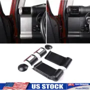 Matt Black Dash End Air Vent Panel Trim Cover Set FIts FJ Cruiser 2007-2021 (for: Toyota)