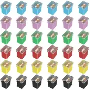 36Pcs Jcase Fuse Assortment Kit Automotive Low Profile Box Shaped Micro Cartridg
