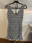 Fashion Nova Dress Small Black/Grey/White