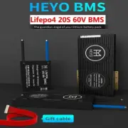 20s 60V BMS Smart Lifepo4 Battery Protection Board Same Port w/ Balance+Cables