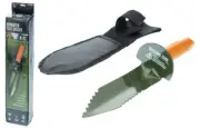 Metal Decting Edge Digger Shovel w/Case-Camping-Prospecting-Mining-Gardening