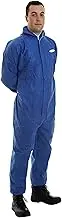 Hazmat Suit,SMS Disposable Coverall,PPE,Elastic, Chemical Protection, Breathable, Water Resistant, Painters Suit, Unisex, Medical, Cleaning, Asbestos Removal, Industrial 10 PCS